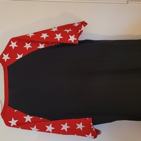 iLtex T-shirt Red White and Blue Stars Size Large - Picture 3 of 7